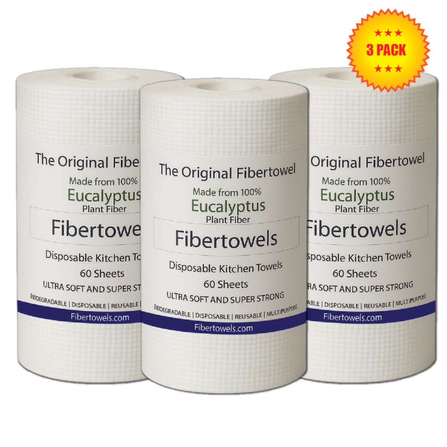 Disposable Kitchen Towels Rolls XL 12" x 10" 180ct