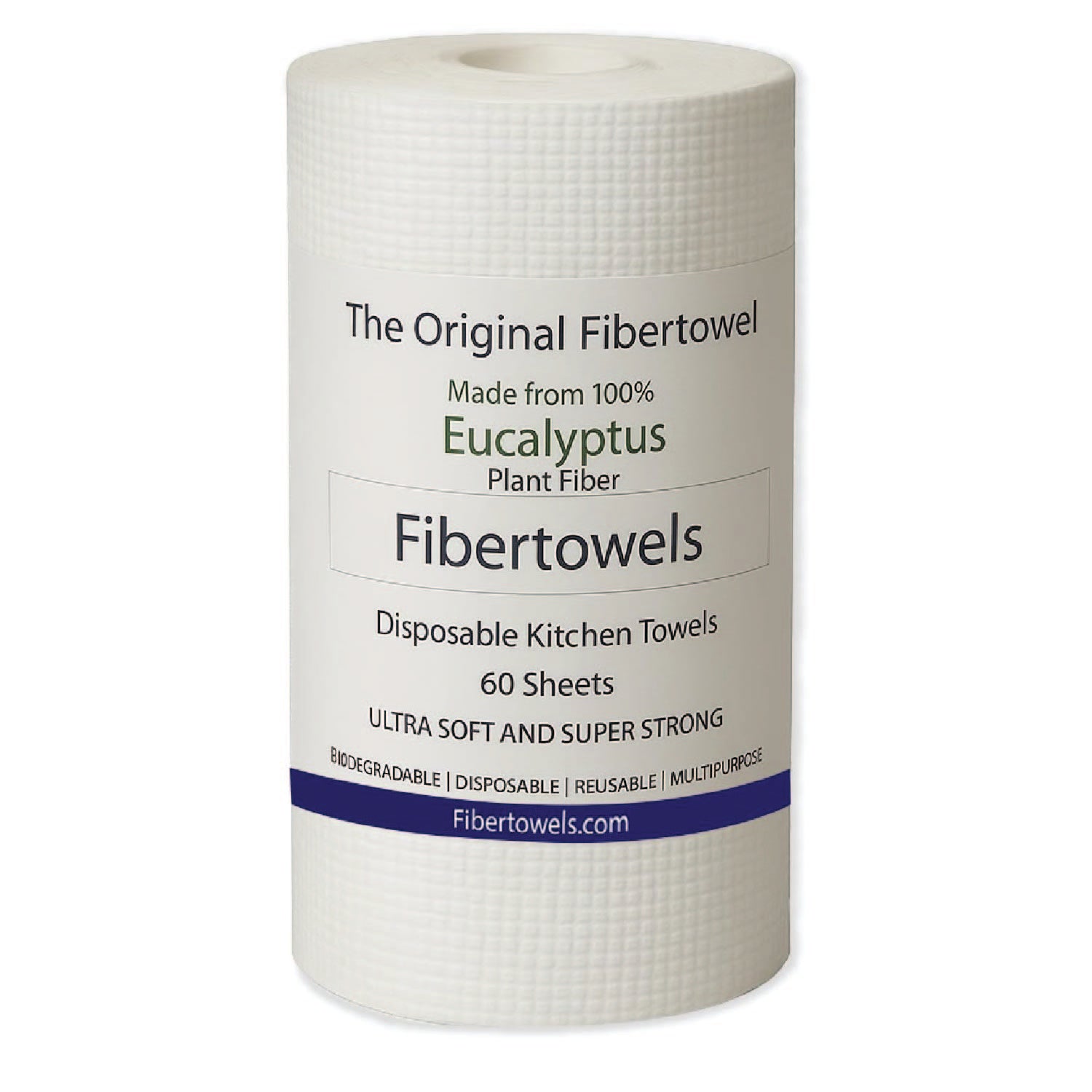 Fibertowels Disposable Kitchen Towels Rolls XL 12" x 10" 60ct